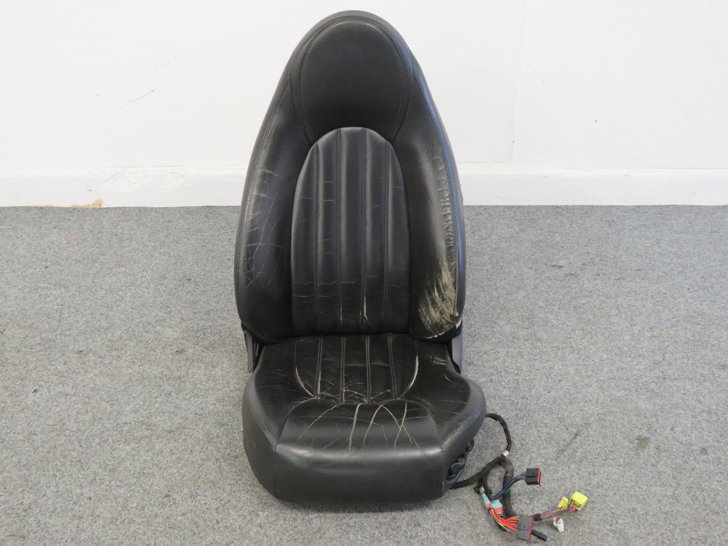 Jaguar X100 XKR XK8 Beifahrersitz Sitz vorn links LHD Leder Schwarz