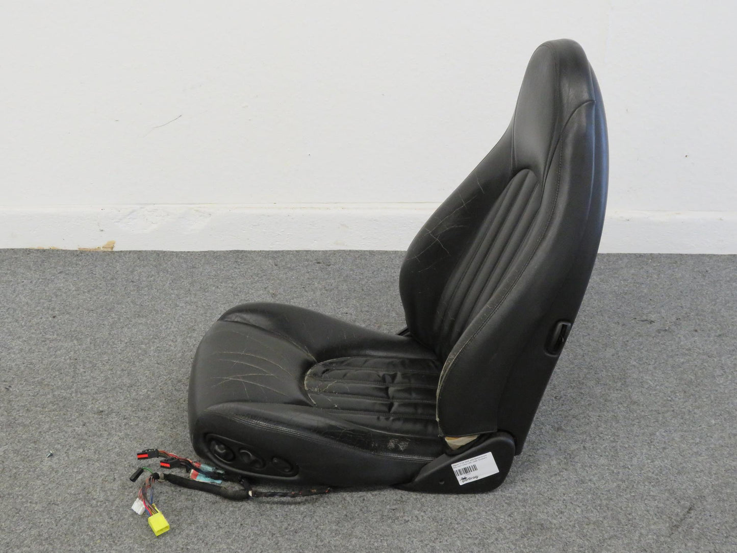Jaguar X100 XKR XK8 Beifahrersitz Sitz vorn links LHD Leder Schwarz