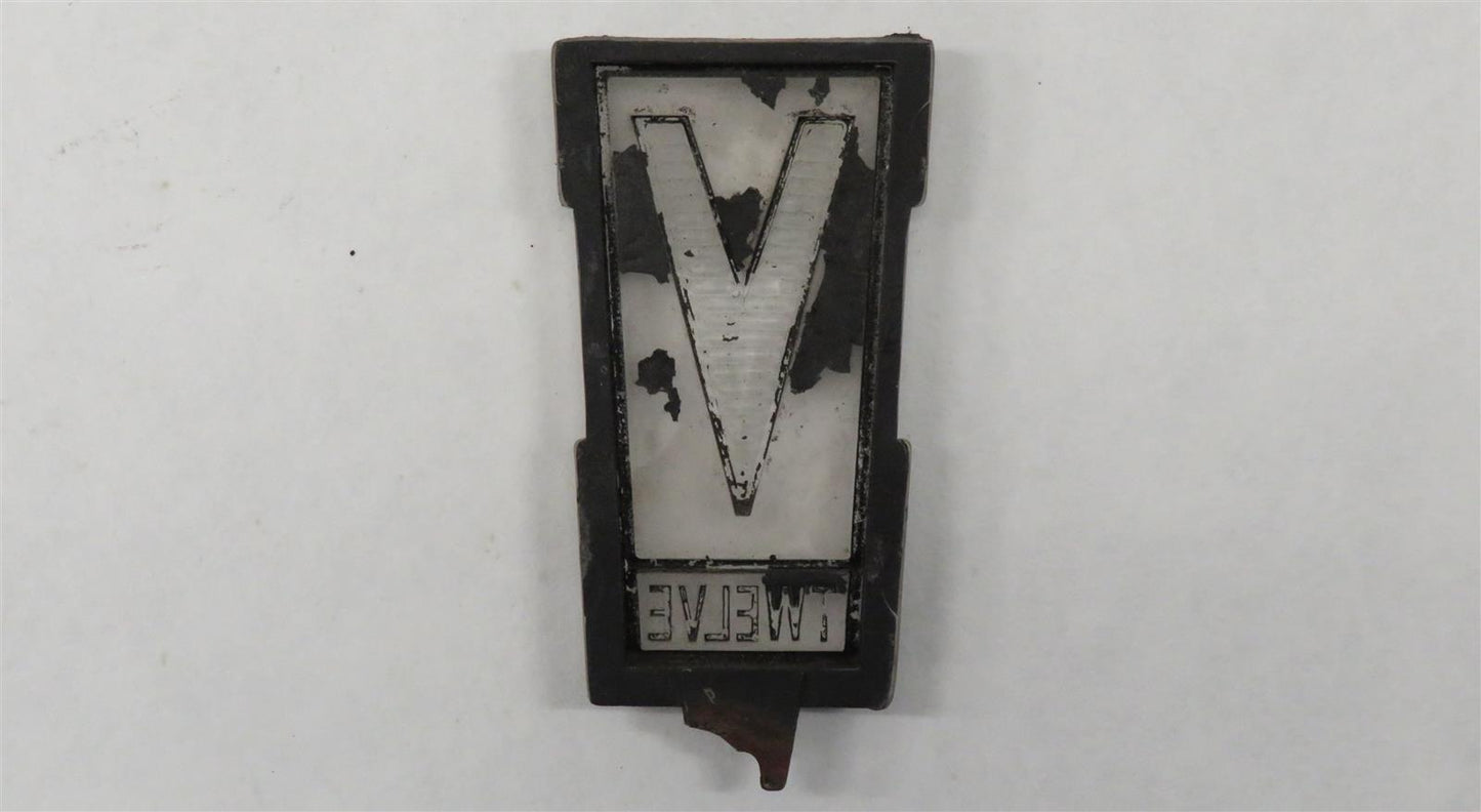 Jaguar XJ12 Serie 2 Emblem V12 vorn im Grill BD.42435