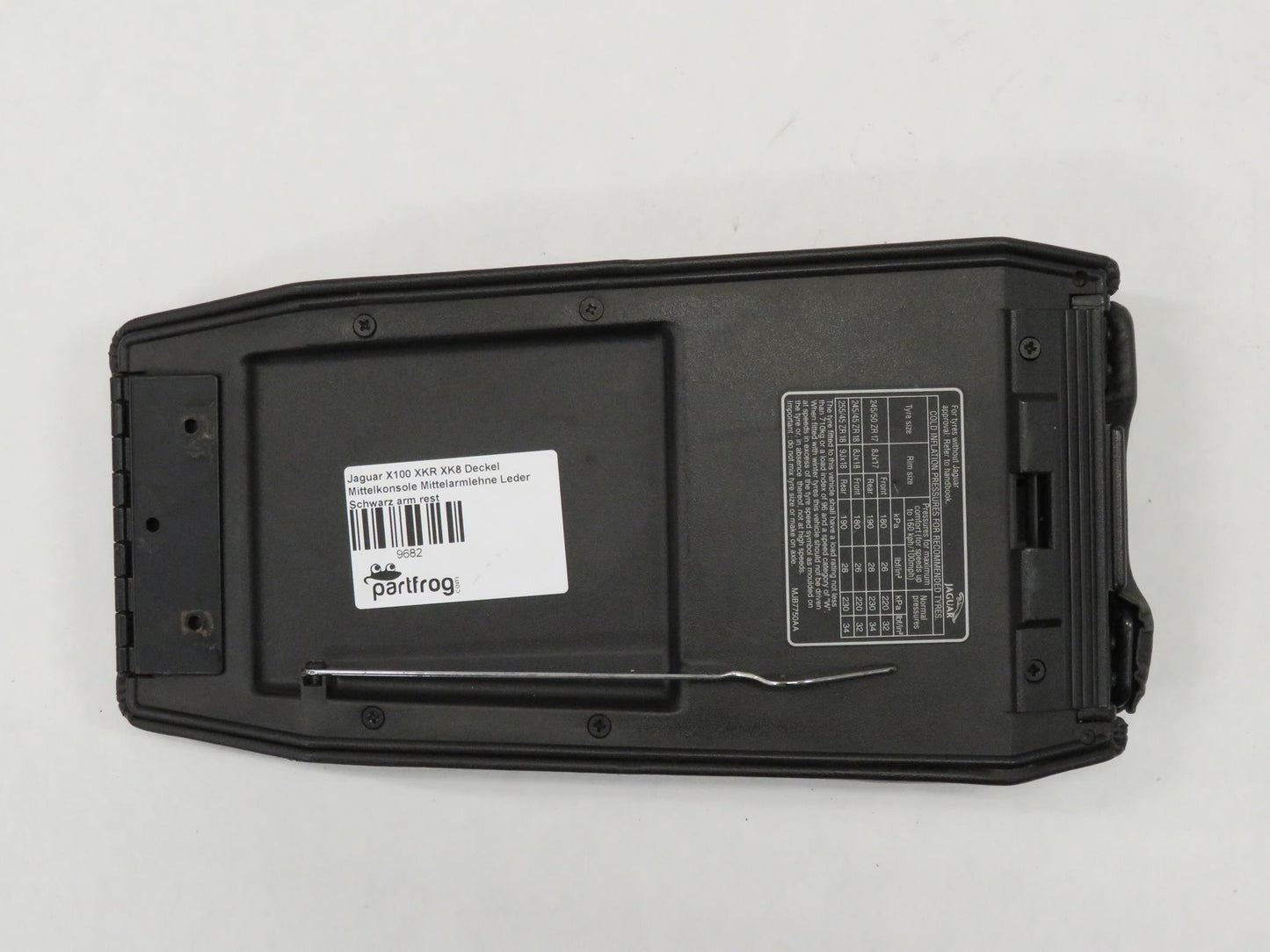 Jaguar X100 XKR XK8 Deckel Mittelkonsole Mittelarmlehne Leder Schwarz arm rest